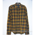 Windproof Plaid Print Long-sleeve Men's Cotton Flannel Shirt